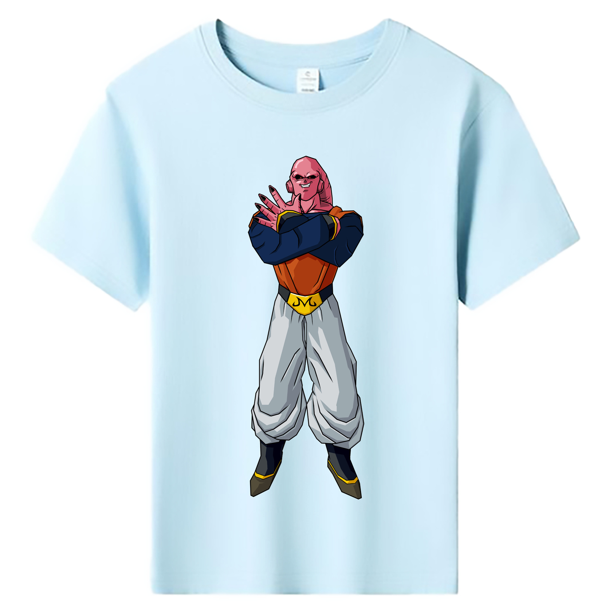 （画像用） ドラゴンボール 魔人ブウ DRAGON BALL Majin Buu 綿100％キッズTシャツ（フロントプリント）